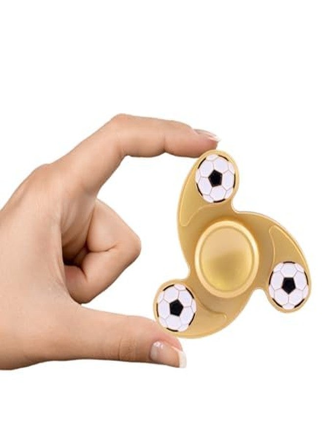 بريمسونس لعبة بريمسونز® الدوارة اليدوية المكتبية - لعبة حسية سريعة وسلسة لتخفيف التوتر والإجهاد للأطفال والكبار - هدية مثالية لحفلات أعياد الميلاد - معدن - ذهبي - Image 3